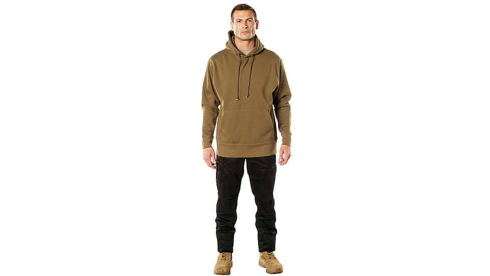Rothco Every Day Pullover Hooded Sweatshirt, Coyote Brown, Small, 42055-S
