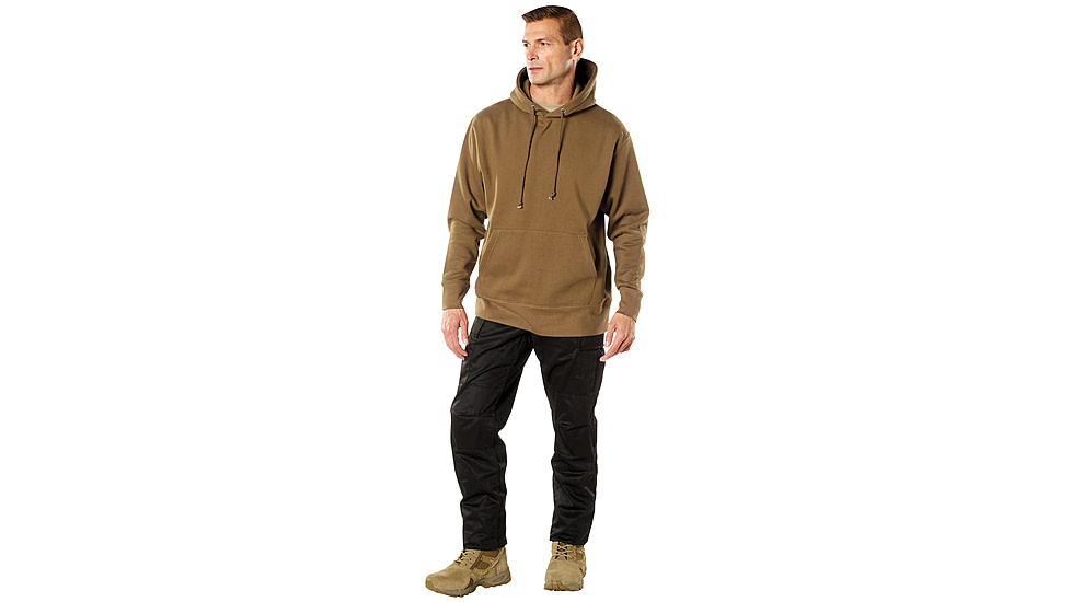 Rothco Every Day Pullover Hooded Sweatshirt, Coyote Brown, Small, 42055-S