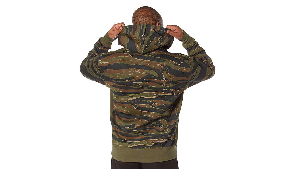 Rothco Every Day Pullover Hooded Sweatshirt - Men's, Tiger Stripe Camo, Small, 43050-TigerStripeCamo-S