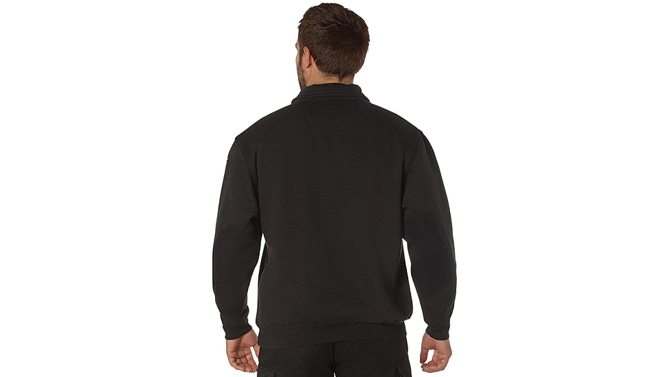 Rothco Firefighter / EMS Quarter Zip Job Shirt - Mens, Black, Small, 7650-Black-S
