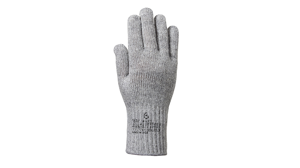 Rothco G.I. Glove Liners, Grey, 6, 8418-Grey-6