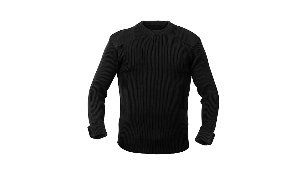 Rothco G.I. Style Acrylic Commando Sweater, Black, 3XL, 6367-Black-3XL