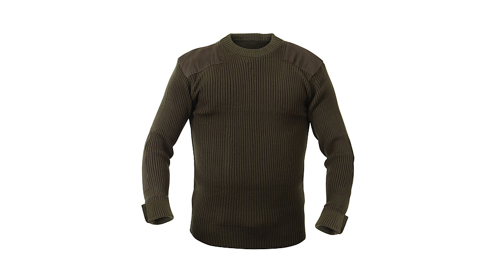 Rothco G.I. Style Acrylic Commando Sweater, Olive Drab, M, 6347-OliveDrab-M