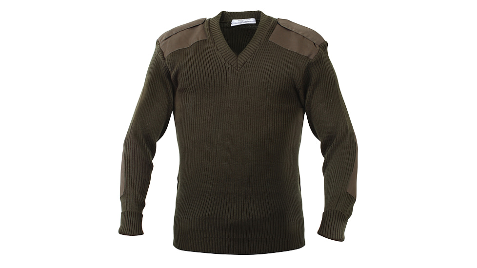 Rothco G.I. Style Acrylic V-Neck Sweater, Olive Drab, M, 6345-OliveDrab-M