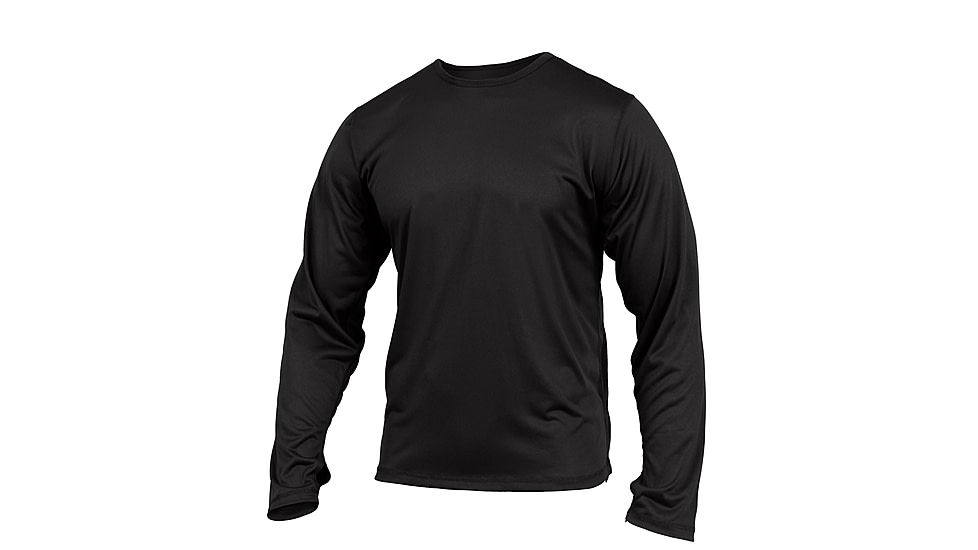 Rothco Gen III Silk Weight Underwear Top, Black, Small, 64020-Black-S