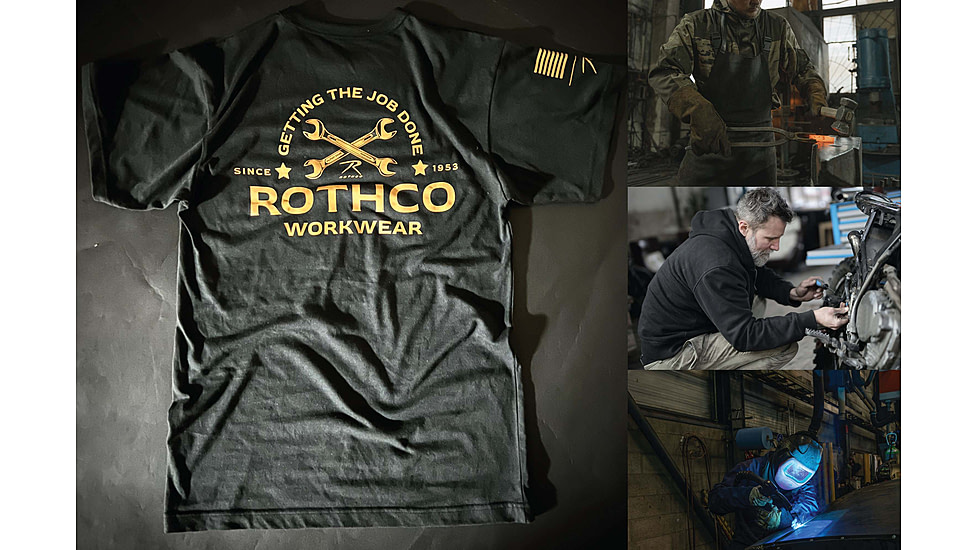 Rothco Getting The Job Done T-Shirt - Mens, Black, Small, 11350-Black-S