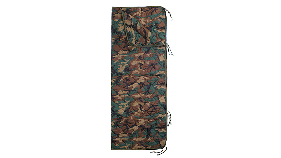 Rothco GI Type Rip-Stop Poncho Liner With Zipper, Woodland Camo, 88476-WoodlandCamo