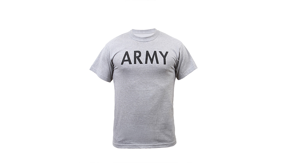 Rothco Grey Physical Training T-Shirt, XL, 6080-Army-XL