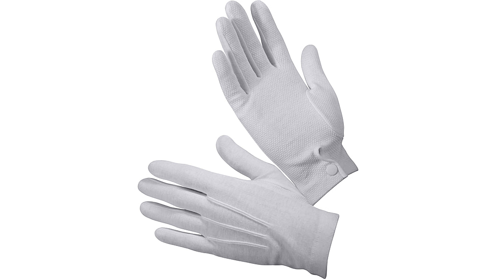 Rothco Gripper Dot Parade Gloves, White, M, 4411-Md