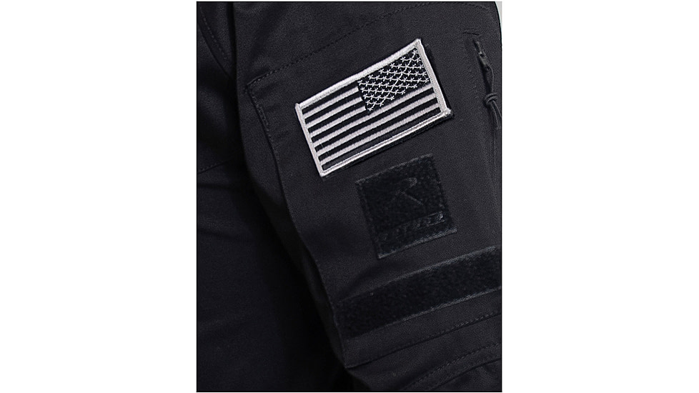 Rothco 1/4 Zip Tactical Airsoft Combat Shirt - Men's, Black, Small, 10216-Black-S