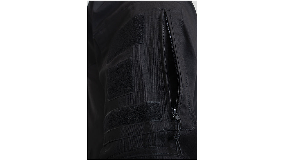 Rothco 1/4 Zip Tactical Airsoft Combat Shirt - Men's, Black, Small, 10216-Black-S