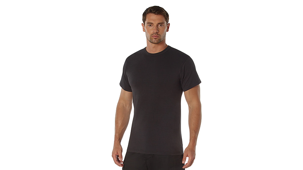 Rothco Heavyweight T-Shirt 5014, Black, M, 50175-Black-M