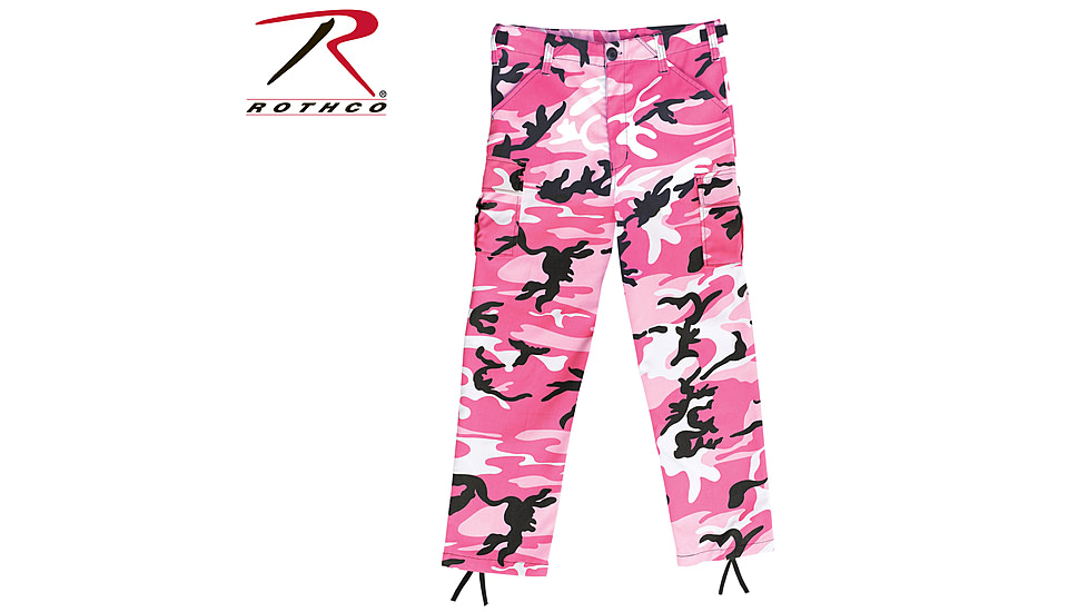 Rothco Kid's BDU Pants, Pink Camo, Extra Small, 66116-PinkCamo-XS