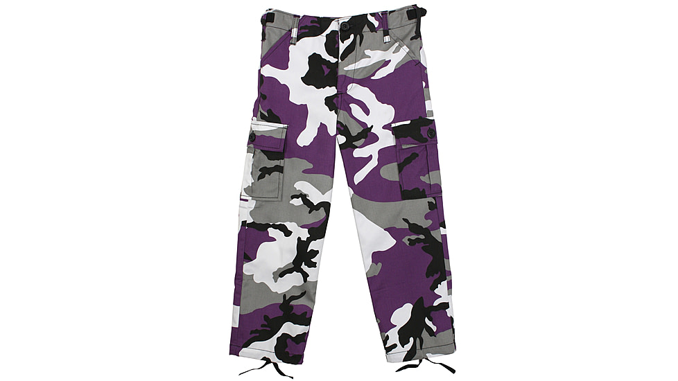 Rothco Kids BDU Pants, Ultra Violet Camo, Small, 66107-UltraVioletCamo-S