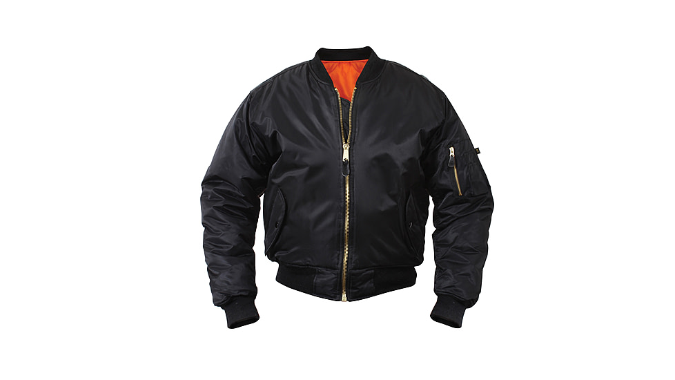 Rothco Kids MA-1 Flight Jackets, Black, Small, 7311-Black-S