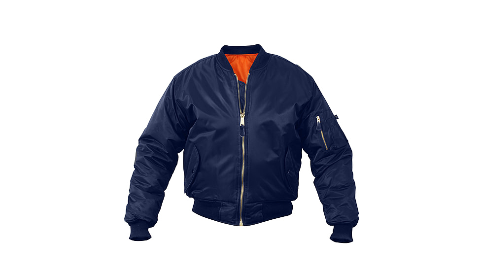 Rothco Kids MA-1 Flight Jackets, Navy Blue, L, 7312-NavyBlue-L