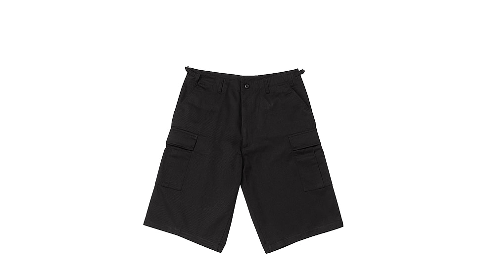 Rothco Long Length BDU Short, Black, L, 7761-Black-L