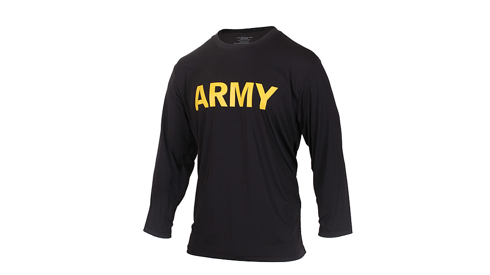 Rothco Long Sleeve Army PT Shirt, Small, 56020-S