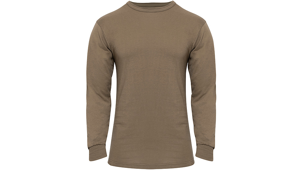 Rothco Long Sleeve Solid T-Shirt, Brown, Medium, 60217-Brown-M