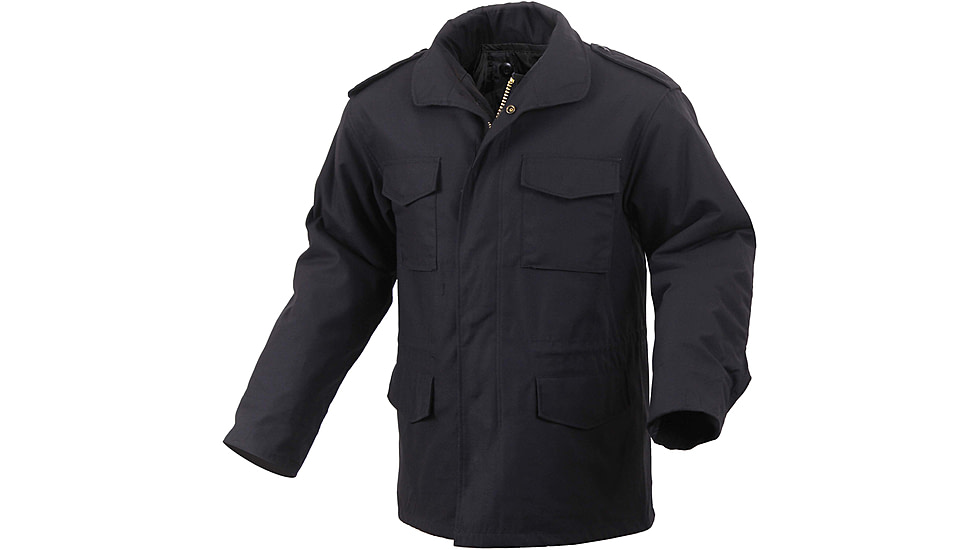 Rothco M-65 Field Jacket - Mens, Black, Extra Small, 8444-Black-XS