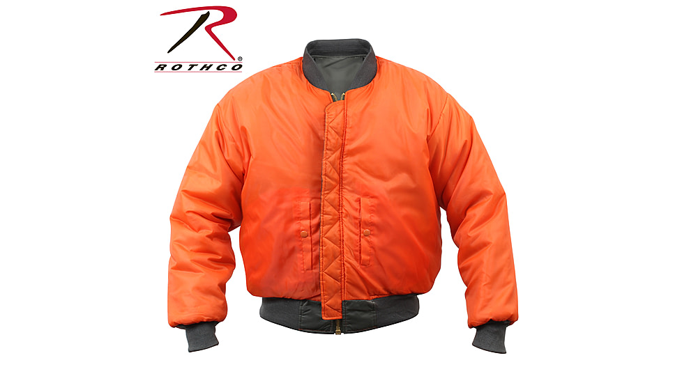 Rothco MA-1 Flight Jacket, Black, Extra Small, 7324-Black-XS