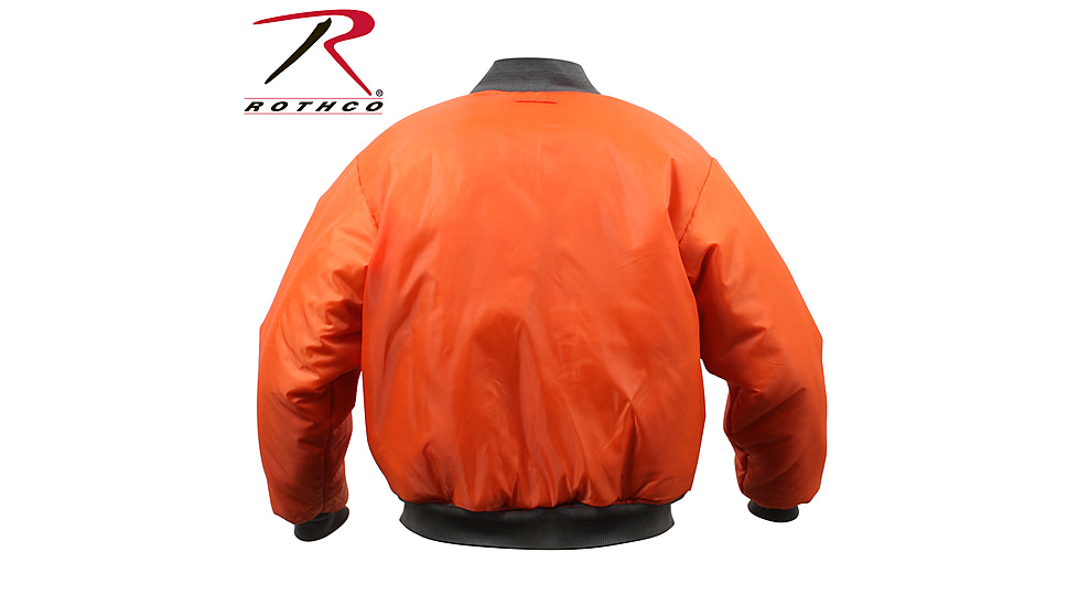 Rothco MA-1 Flight Jacket, Black, Extra Small, 7324-Black-XS