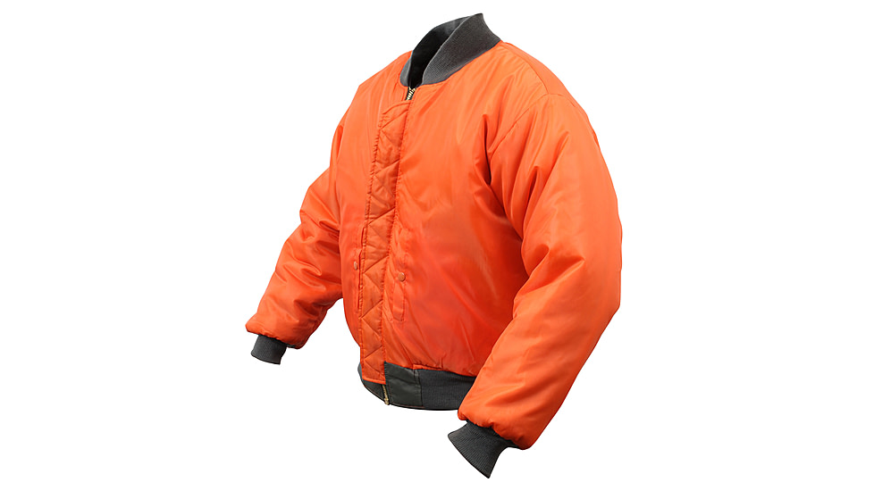 Rothco MA-1 Flight Jacket, Black, Extra Small, 7324-Black-XS