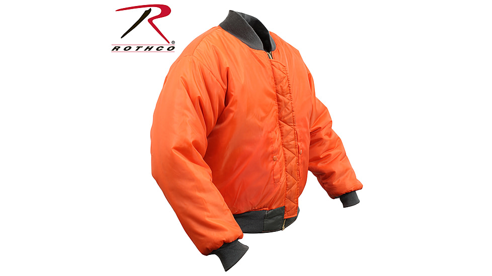 Rothco MA-1 Flight Jacket, Black, Extra Small, 7324-Black-XS