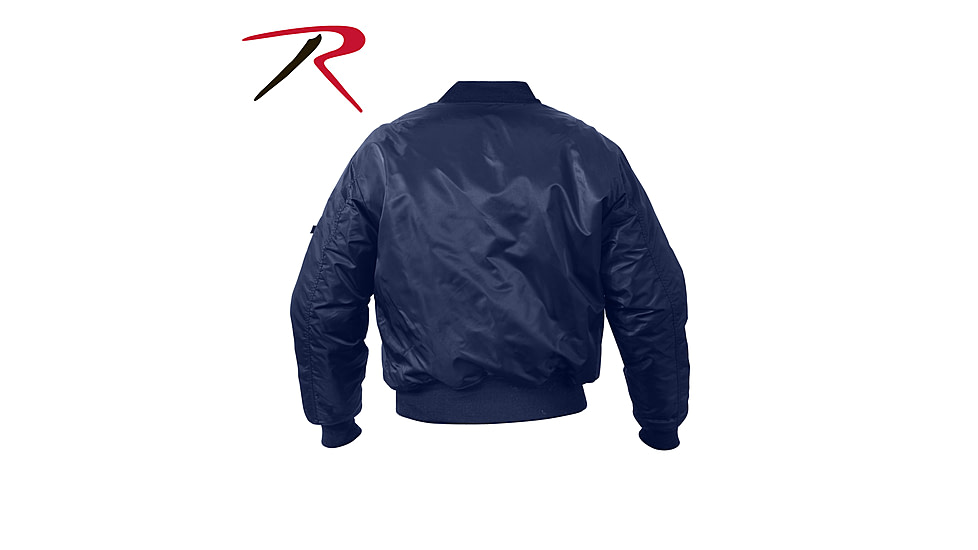 Rothco MA-1 Flight Jacket, Black, Extra Small, 7324-Black-XS