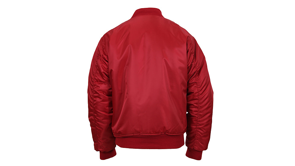 Rothco MA-1 Flight Jacket, Red, Small, 7474-Red-S