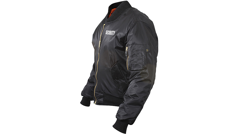 Rothco MA-1 Flight Jacket With Security Print, M, 7357-M
