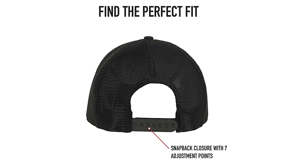 Rothco Midnight Camo Trucker Cap, Midnight Black Camo, 613902034303