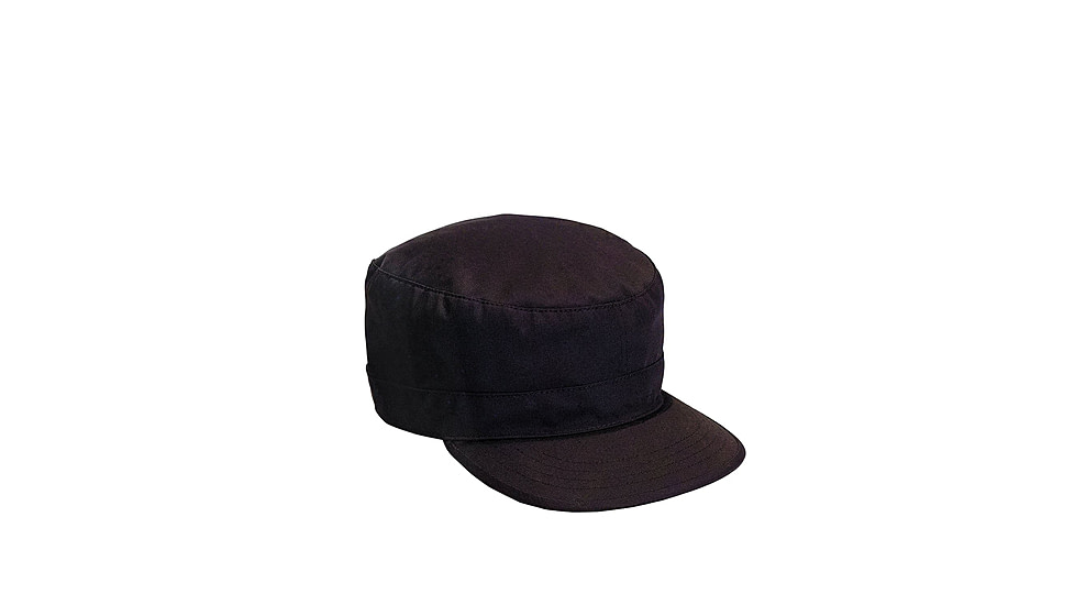 Rothco Military Adjustable Fatigue Cap, Black, 9344-Black