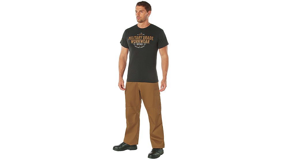 Rothco Military Grade Workwear Graphic T-Shirt, Black, 3XL, 11342-Black-3XL