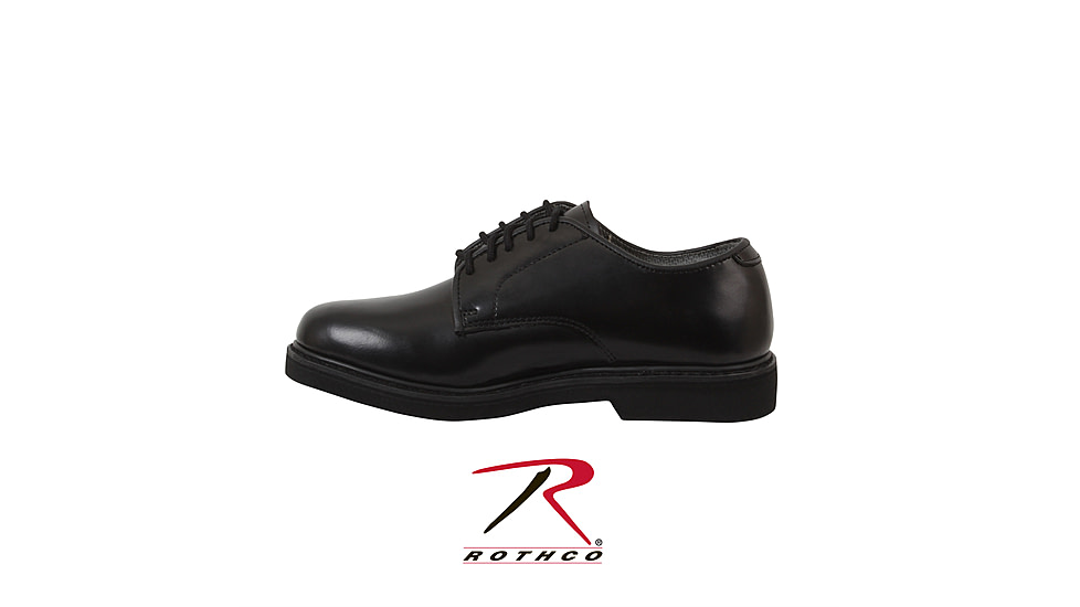 Rothco Military Uniform Oxford Leather Shoes, 12, Wide, 5085-12-Wide