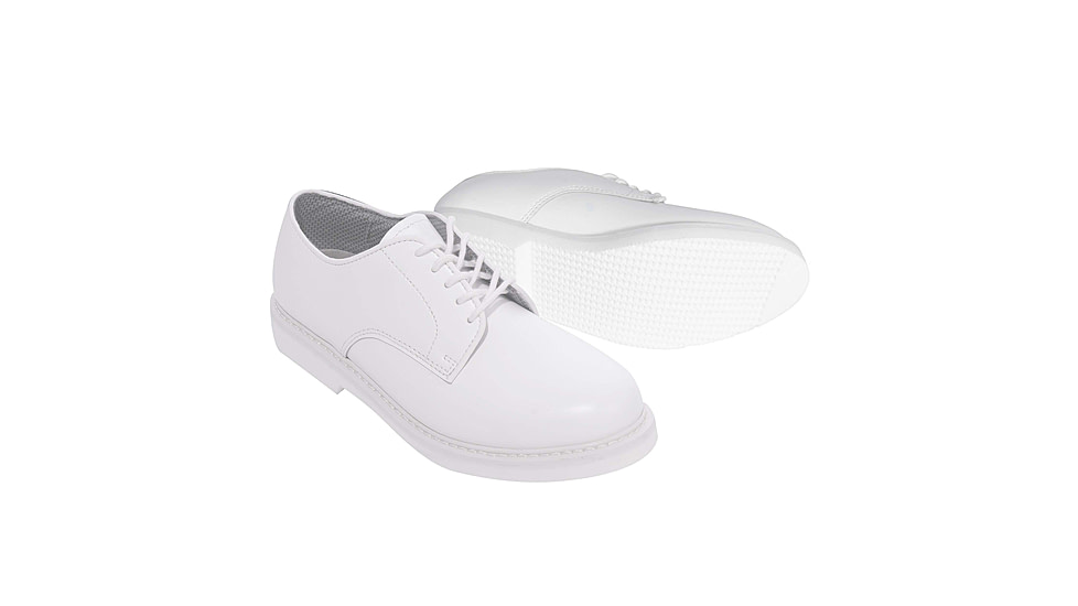 Rothco Military Uniform Oxford Leather Shoes - Mens, White, 5 US, Regular, 50850-White-5-Regular