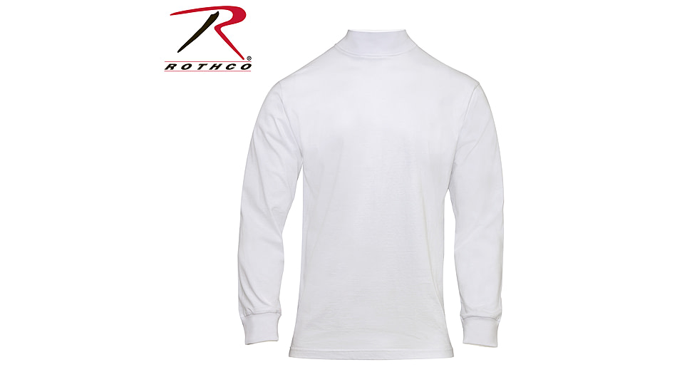 Rothco Mock Turtleneck - Men's, White, Small, 3501-White-S