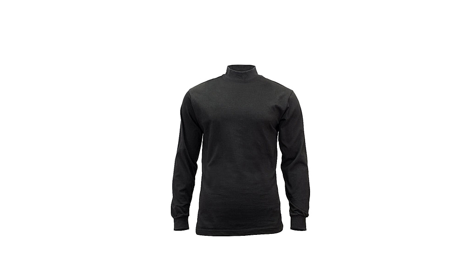 Rothco Mock Turtleneck, Black, Small, 3406-Black-S