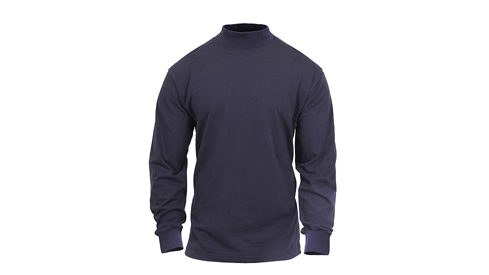 Rothco Mock Turtleneck, Midnight Navy Blue, Small, 3400-MidnightNavyBlue-S