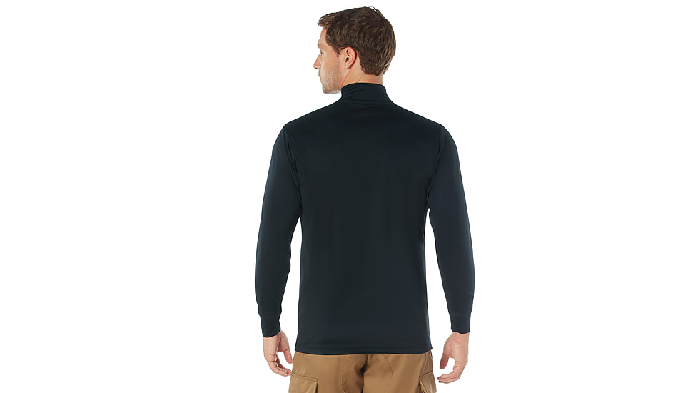 Rothco Moisture Wicking Mock Turtleneck, Midnight Navy Blue, S, 31510-MidnightNavyBlue-S