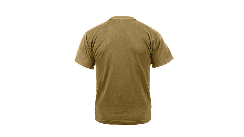 Rothco Moisture Wicking T-Shirts, Brown, Small, 9574-Brown-S