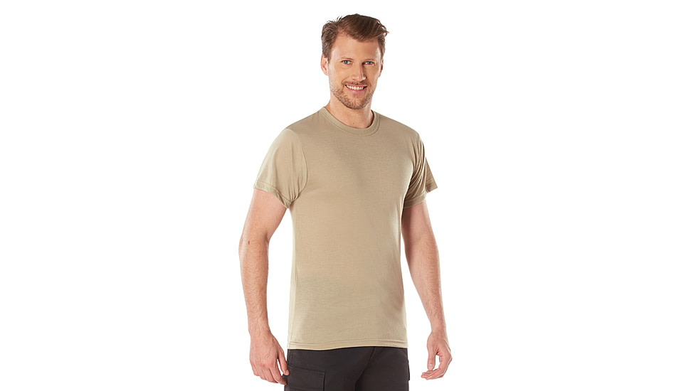 Rothco Moisture Wicking T-Shirts, Desert Sand, M, 9580-DesertSand-M