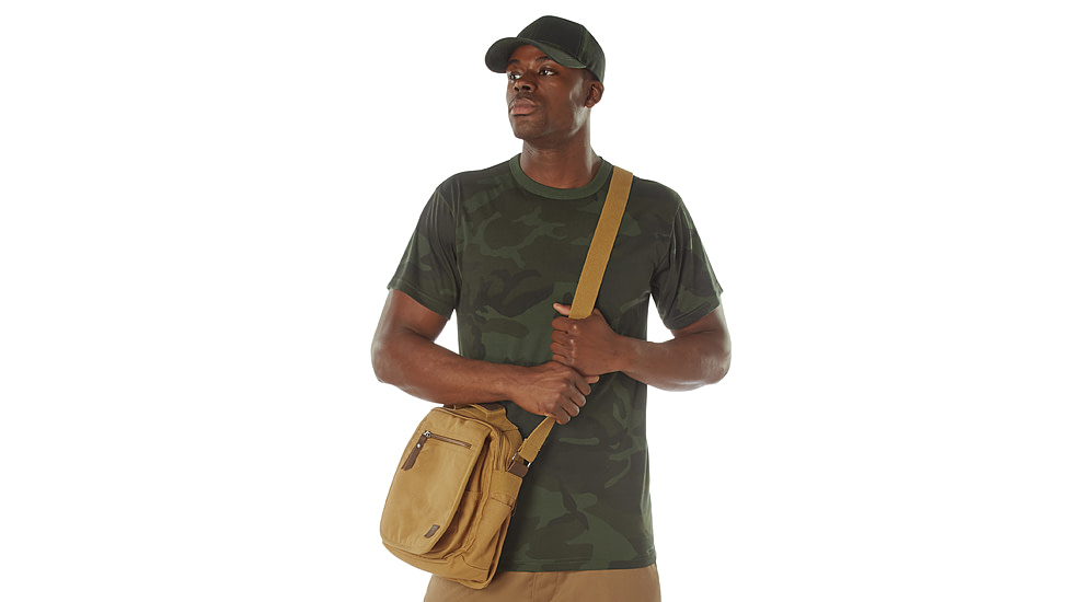 Rothco Moisture Wicking T-Shirts - Mens, S, Camo, 12325-MidnightWoodlandCamo-S