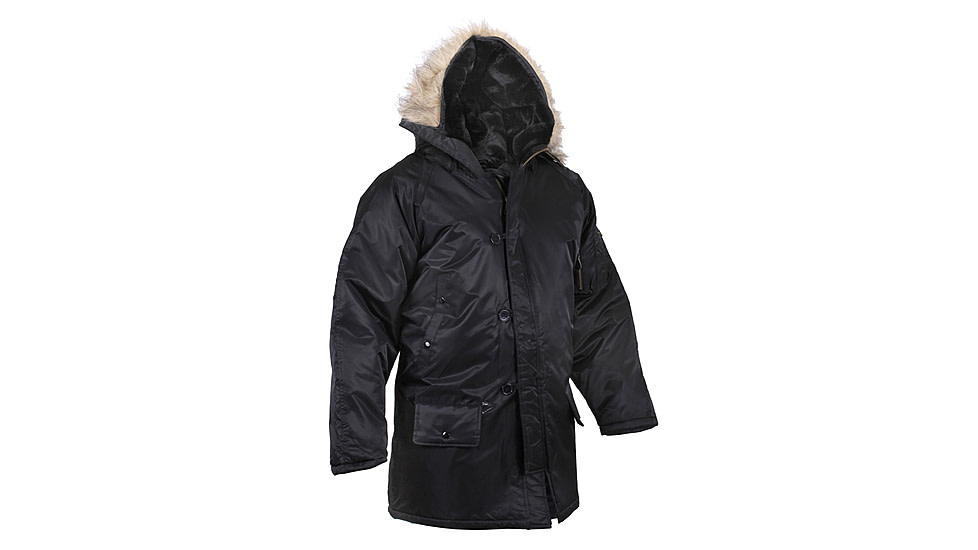 Rothco N-3B Snorkel Parka, Black, Extra Small, 9390-Black-XS