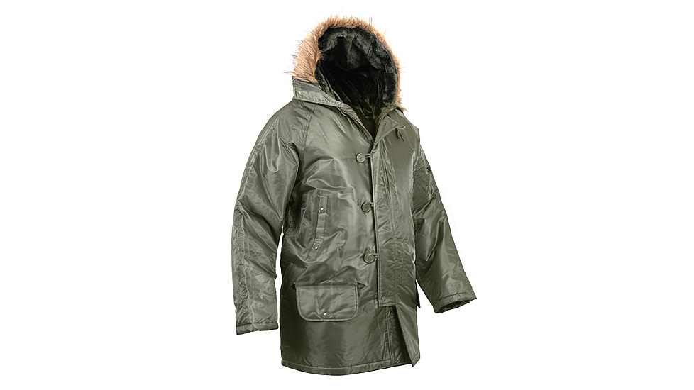 Rothco N-3B Snorkel Parka, Sage Green, M, 9387-SageGreen-M