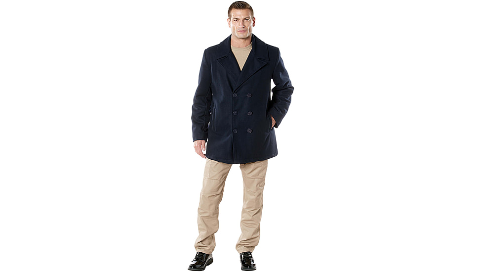 Rothco Naval Heritage Pea Coat - Mens, Navy Blue, Small, 71030-NavyBlue-S