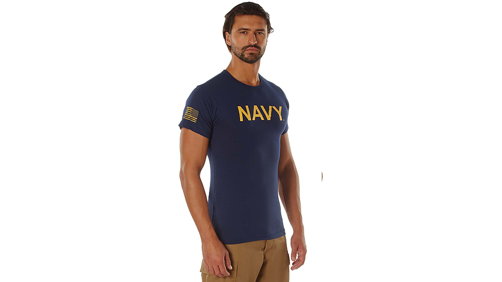 Rothco NAVY T-Shirt - Navy Blue, Small, 10866-S