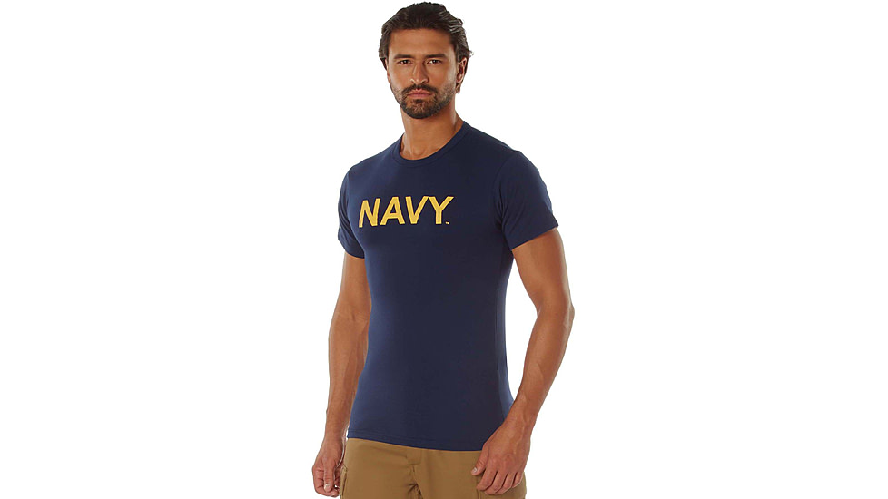 Rothco NAVY T-Shirt - Navy Blue, Small, 10866-S