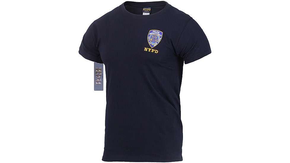 Rothco Officially Licensed NYPD Emblem T-shirt, Mens, Navy Blue, Medium, 6656-613