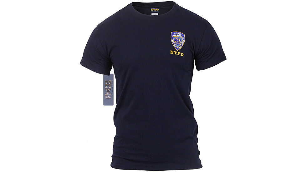 Rothco Officially Licensed NYPD Emblem T-shirt, Mens, Navy Blue, Medium, 6656-613